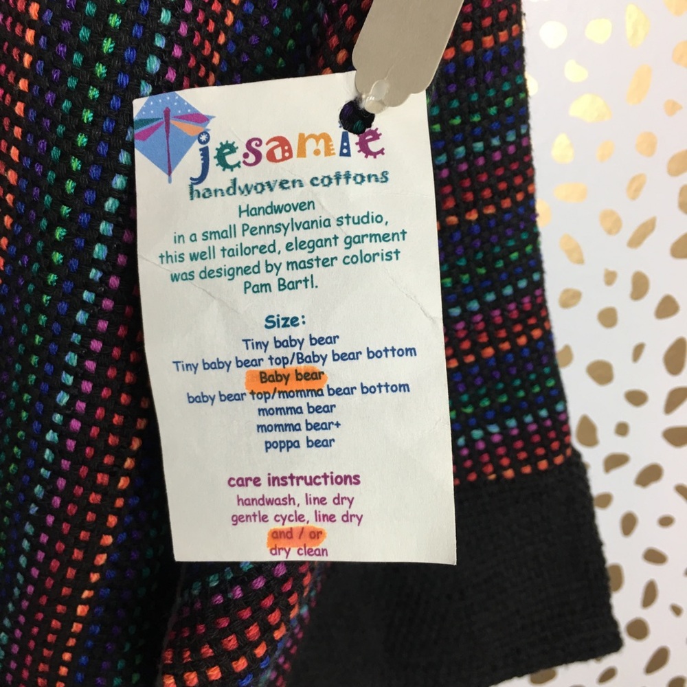 🍉NWT Jesamie Handwoven Cotton Kids Top Multicolor - Picture 6 of 8